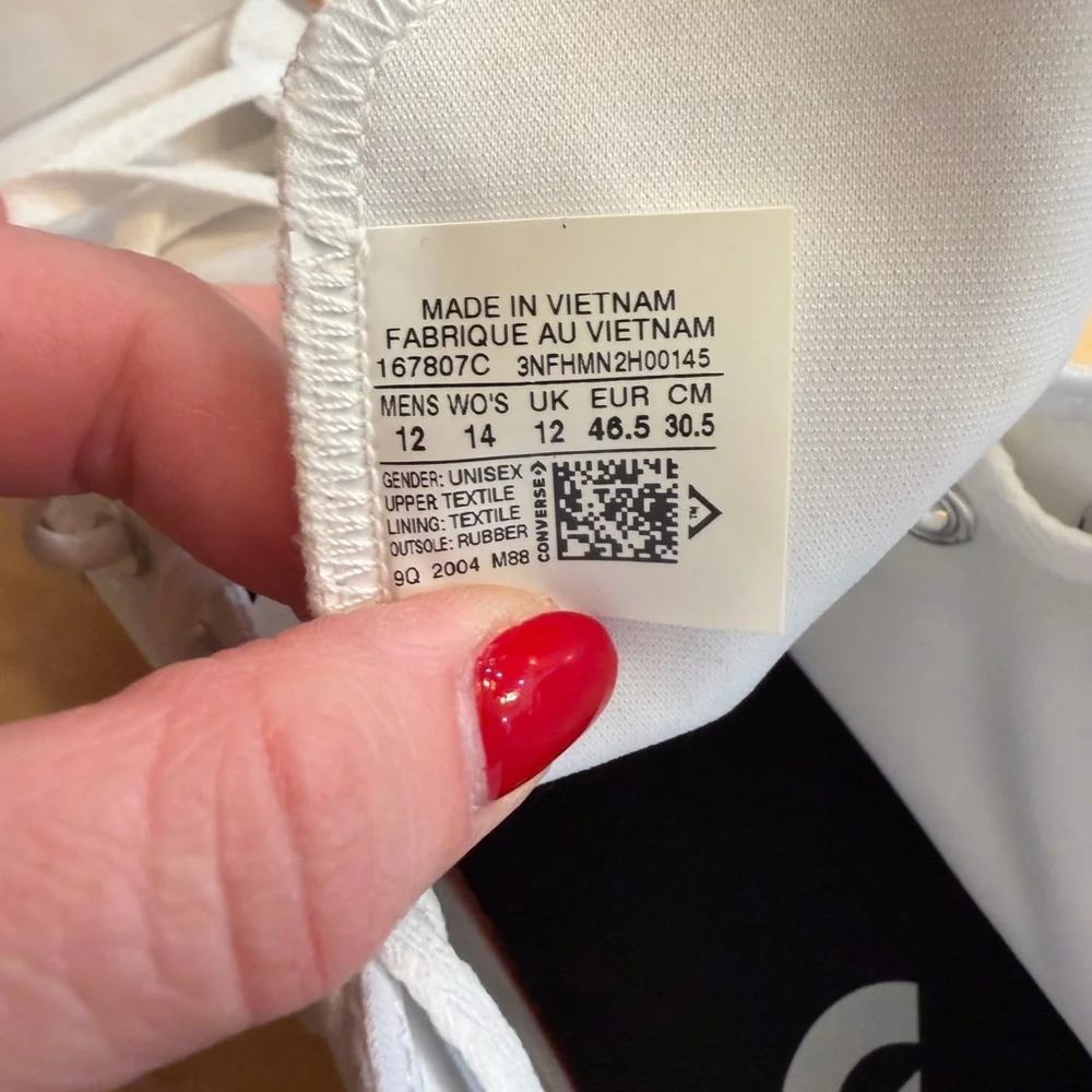 Converse Chuck Taylor All Star CX Hi White High-Top Sneakers - Picture 7 of 8